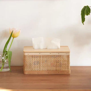 Rattan tissue case 2 types  tissue cover