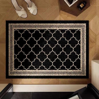 Geometric pattern Monotone entrance mat 50x80 Mud removal