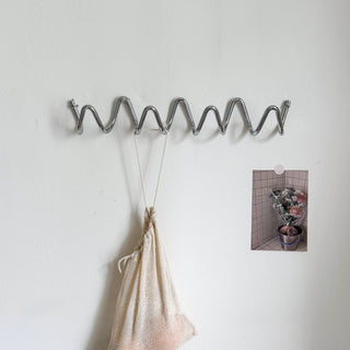 Silver Wavy Wall Hooks   Hanger Hooks   Wall-mounted Storage