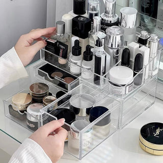 Clear Color Drawer Cosmetic Storage Box