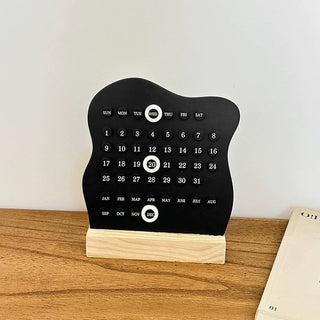 Irregular Wave Desktop Mini Board Perpetual Calendar
