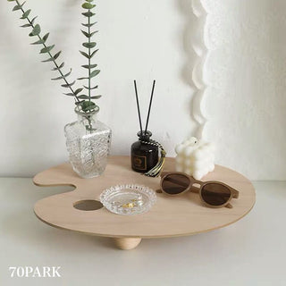Wooden Pallet-Shaped Accessory Tray with Legs   Small Item Holder