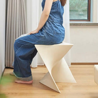 Acrylic Triangle Stool Side Table