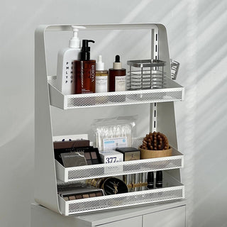 Large Capacity Four-Tier Perfume & Cosmetics Display Iron Storage Rack