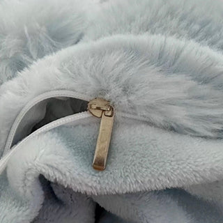 Light Blue Fluffy and Soft Duvet Cover Set  Bed Cover Bedding Cover