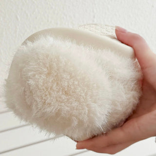 Fluffy Puppy Room Shoes   3 Sizes  Indoor Slippers Stuffed Dog