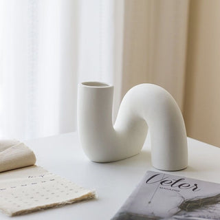 Twist Ceramic Flower Vase Flower Vase Object