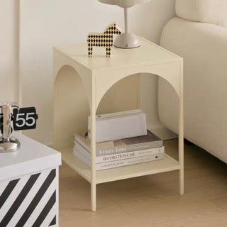 Legged Arch Iron Side Table  with Storage