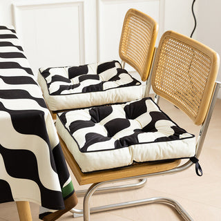 Geometric pattern Square Thick Chair Cushion