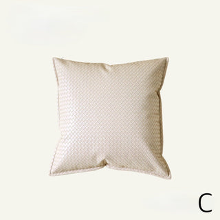 Rich Faux Leather Braided Cushion Cover  45 x 45 cm Nuance Colors