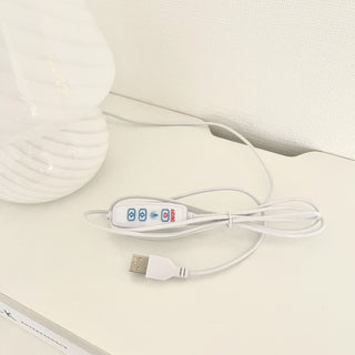 Striped Mushroom Light USB Lamp