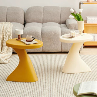 Curved Design Colorful Side Table