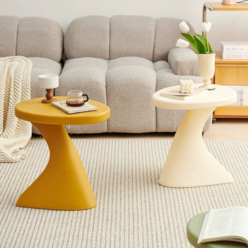 Curved Design Colorful Side Table
