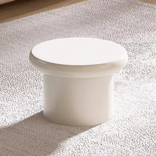 White Cream Stool  Chair Side Table