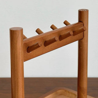 Natural Wood Accessory Key Stand Tray Storage Small Item Holder