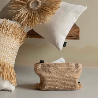 Linen Natural Tissue Case  Tissue Cover Hanging Type