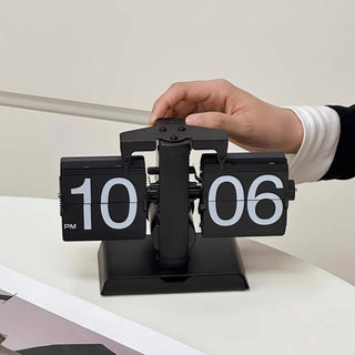 Flip Stand Clock with Storage Tray   in   Table Clock