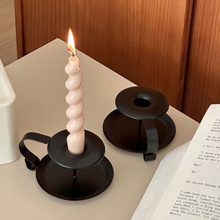 Vintage Iron Candle Holder