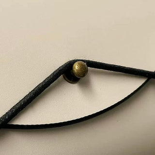 Side Wood Faux Leather Simple Tissue Case