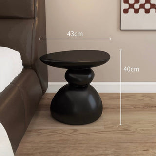 Modern Art Design Compact Side Table Black
