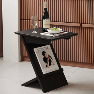Simple Modern Display Side Table  Storage Magazine Rack Coffee Table