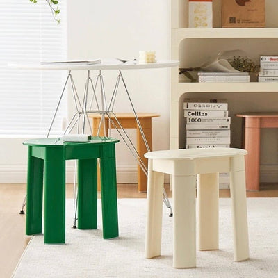 Color Oval Side Table Stool   in   Chair
