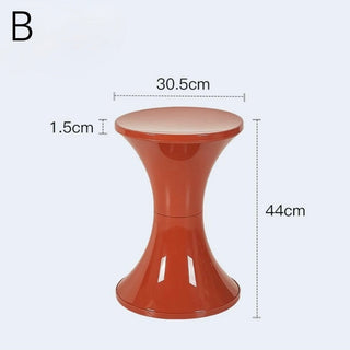 Curved design storage stool side table  in  chair