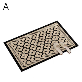 Geometric pattern Monotone entrance mat 50x80 Mud removal
