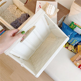 Wood Folding Container with Lid  3 Sizes