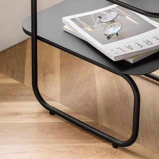 Iron Frame Two-Tier Side Table  Storage Rack Coffee Table