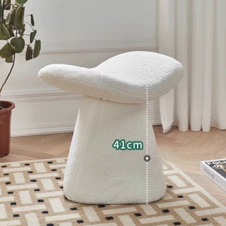 White Modern Stool Dresser Chair Ottoman