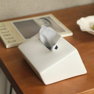 Ceramic Slanted Simple Tissue Case