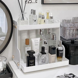 Acrylic Two-Tier Lightweight Cosmetic Storage Rack