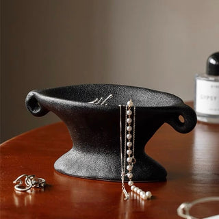 Matte Color Accessory Tray with Handle
