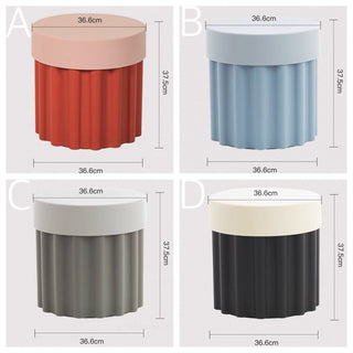 Storage-equipped Compact Colorful Side Table Stool     Entrance Hall