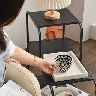 Iron Frame Three-Tier Storage Rack  Side Table