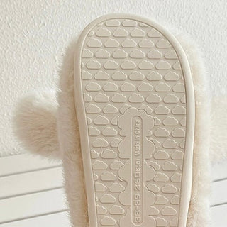 Fluffy Puppy Room Shoes   3 Sizes  Indoor Slippers Stuffed Dog