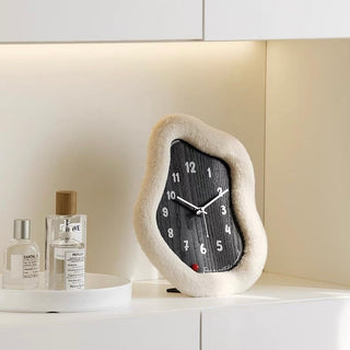 Nuance Fur Frame Clock  Table Clock