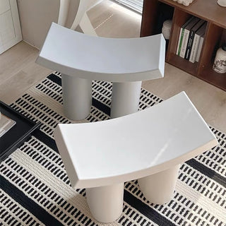 Curved design side table stool  chair