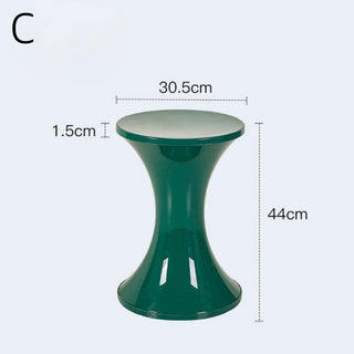 Curved design storage stool side table  in  chair