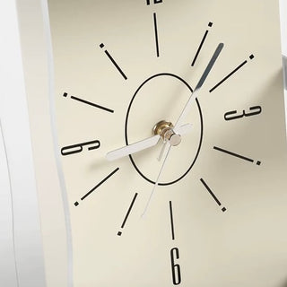 Storage rack included Acrylic clear monochrome clock  Table clock