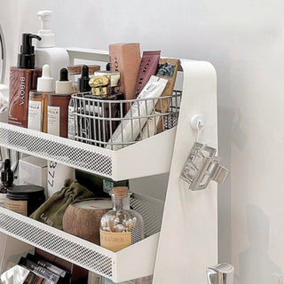 Large Capacity Four-Tier Perfume & Cosmetics Display Iron Storage Rack