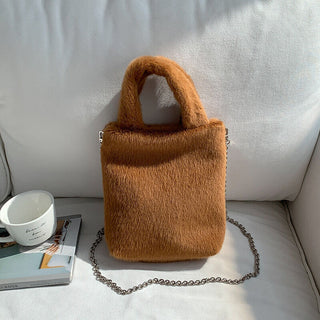 way Faux Fur Handbag    Shoulder Bag