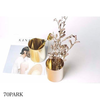 Gold Color Brush Stand Pen Holder