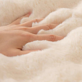 FauxFur Fluffy and Soft Textured Cushion Cover  45 x 45 cm