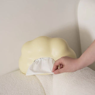 Cloud Ceramic Tissue Case  Cloud motif