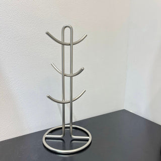 Silver Simple Cup Stand Rack Storage Mug Tree