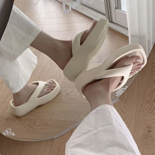 Square Toe Thong Sandals   Room Shoes