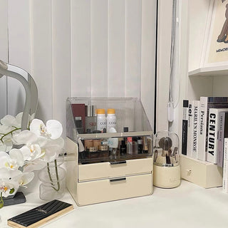 Large Capacity Lidded Drawer Cosmetic Storage Box