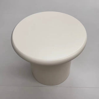 White Cream Stool  Chair Side Table